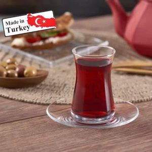 استکان نعلبکی 12 پارچه 6 نفره پاشاباغچه HEYBELI کد 95483