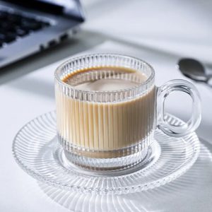 فنجان نعلبکی شیاردار وارداتی