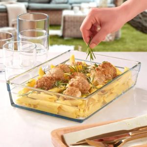 تابه پیرکس مستطیل کوچک برجام پاشاباغچه کد 59324