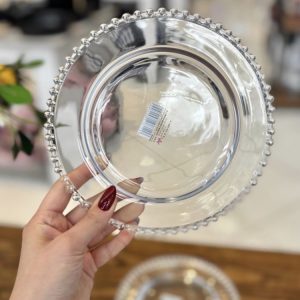 پیش دستی بلور دور منجوقی پک سه عددی