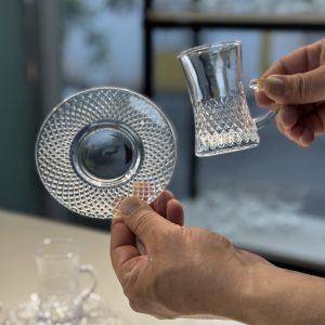 ست چایخوری طرح تراش میلیونه دای گلس