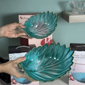 کاسه های جفتی لب طلا فیروزه ای