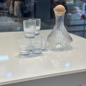 تنگ و لیوان شیاردار  دلی گلس